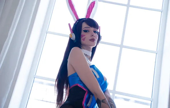 Cosplay, Xenon, Косплей, Bunny, Overwatch, D.Va, cosplay girl, Alin Ma