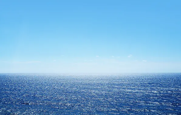 Картинка вода, океан, горизонт, waves, ocean, blue, water, horizon