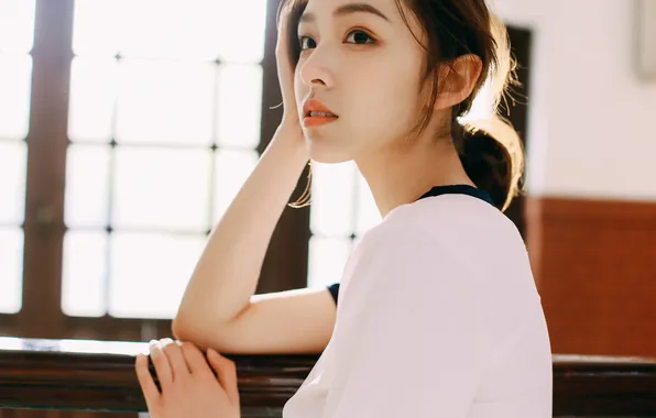 Beautiful, Asian, Model, Woman, Cute, Pretty, Close Up, Close Shot