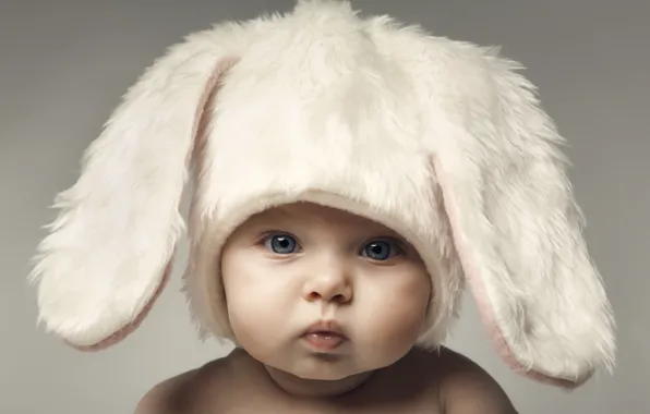Картинка дети, малыш, Пасха, милый, hat, шляпы, Easter, funny, children, kid, веселые, счастливый ребенок, happy baby, …