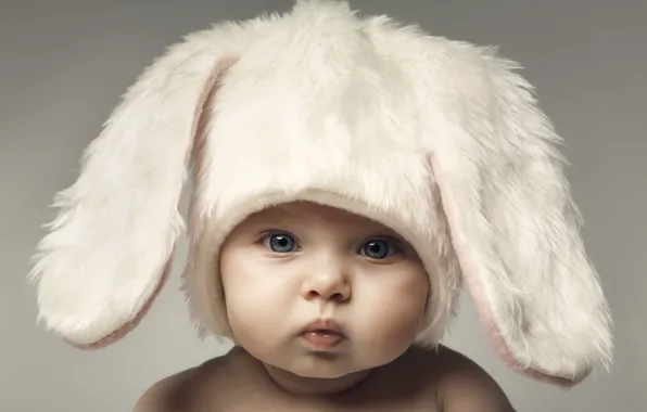 Картинка дети, малыш, Пасха, милый, hat, шляпы, Easter, funny