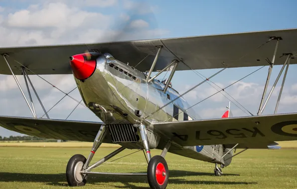 Винт, Истребитель, Биплан, 1931, RAF, Шасси, Радиатор, Hawker Fury