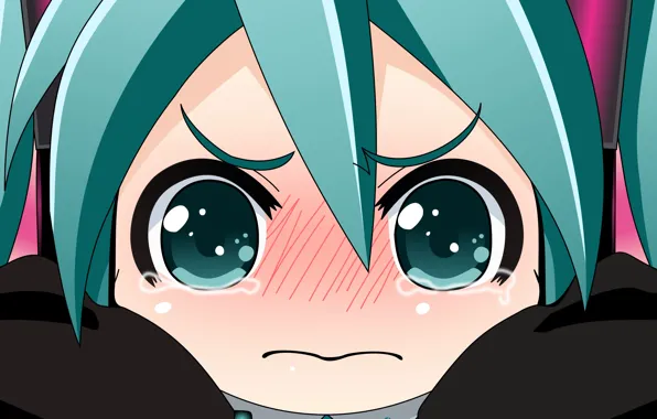Девушка, vector, вектор, аниме, арт, vocaloid, hatsune miku