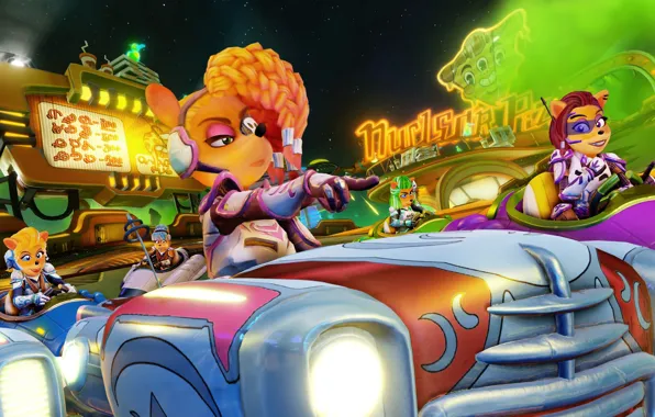 Машины, звери, девушки, Crash Team Racing