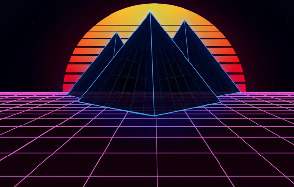 Музыка, Стиль, Фон, 80s, Style, Neon, 80's, Synth