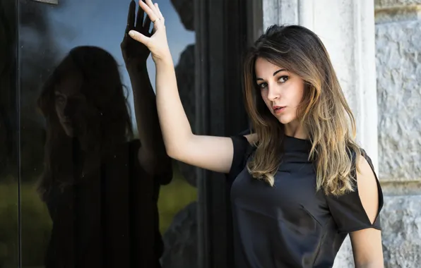 Картинка взгляд, лицо, модель, волосы, Saula