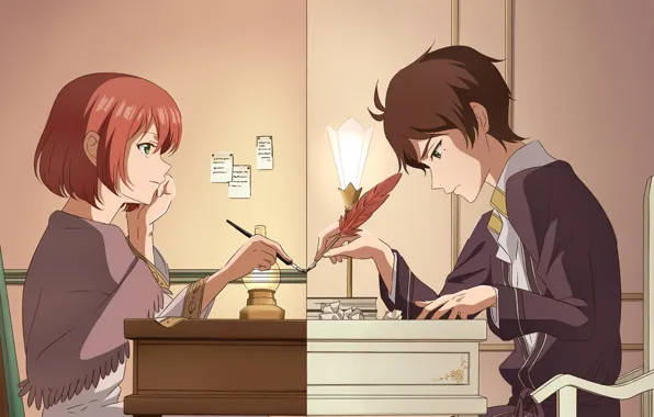 Девушка, принц, двое, Akagami no Shirayukihime, Шираюки