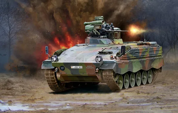 Картинка Rheinmetall, БМП, Marder, германская боевая машина пехоты, Мардер