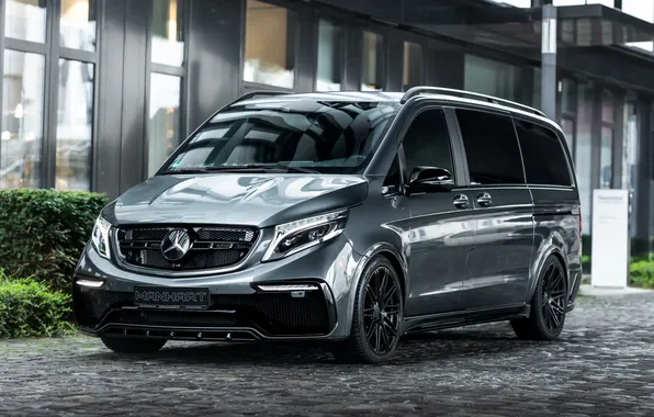Mercedes-Benz, Mercedes, Grey, Manhart, V-Class