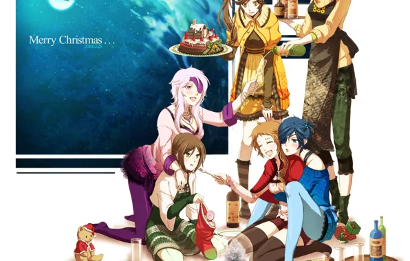 Девушки, арт, Sengoku Basara, Эпоха Смут