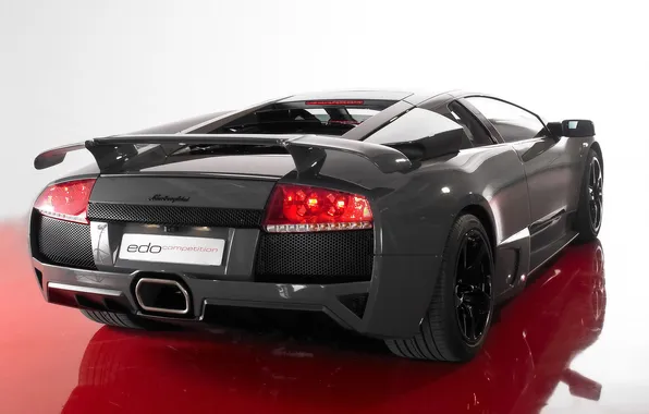Картинка темный, Lamborghini, сзади