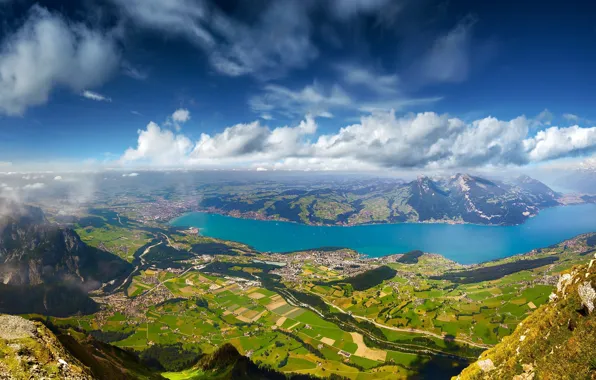 Wallpaper, nature, lake