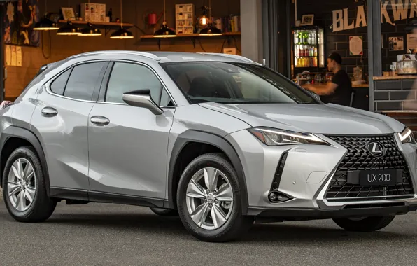 Машина, фары, Lexus, Лексус, сбоку, кузов, Lexus UX, серая машина