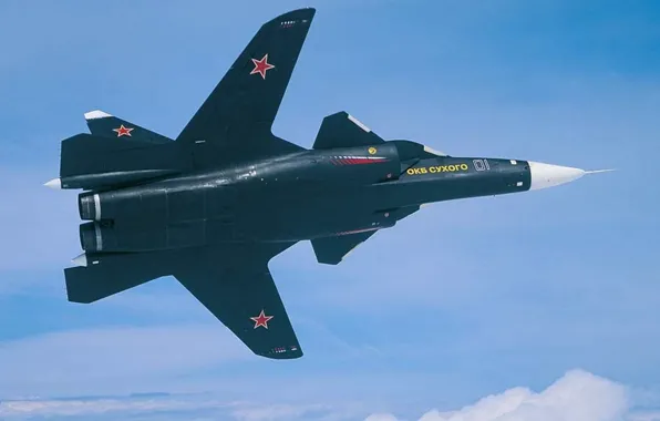 Картинка Истребитель, Высота, Полёт, ВВС, России, Сухой, Су-47, Беркут