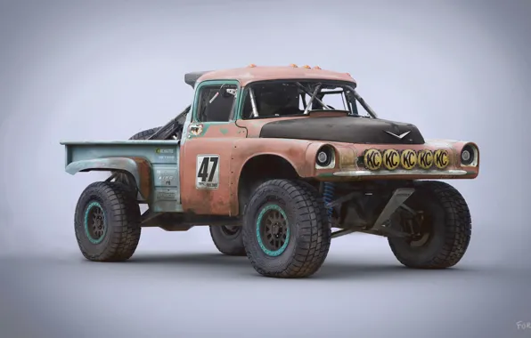 Внедорожник, автомобиль, Trophy Rat, Dodge D100