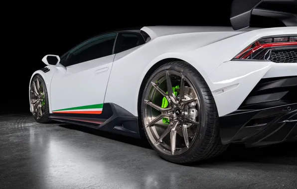 Lamborghini, Lambo, Vorsteiner, White, Side, Tuning, Sportcar, Rear