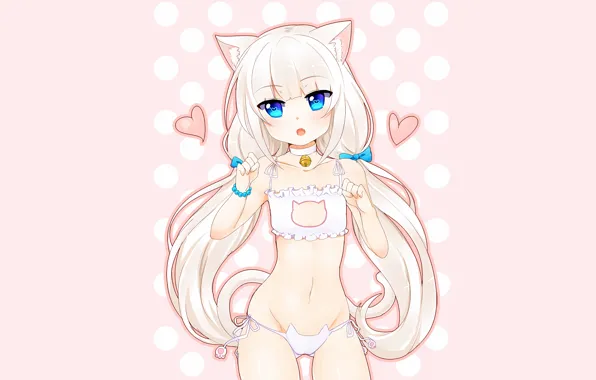 Girl, sexy, cleavage, long hair, boobs, anime, beautiful, pretty