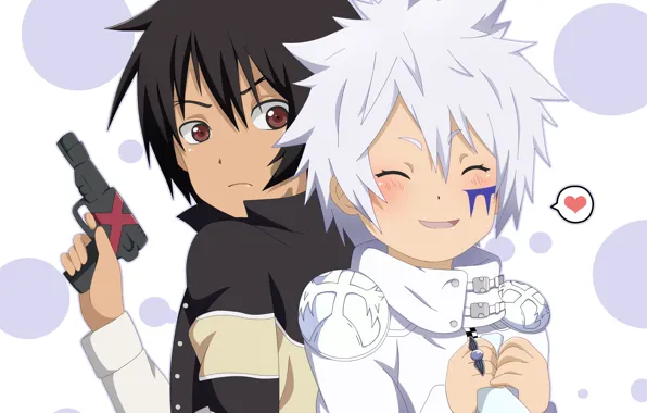 Пистолет, аниме, мальчики, Katekyo Hitman REBORN!