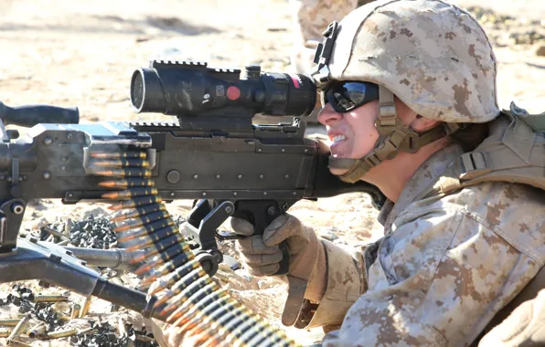Gun, soldier, weapon, helmet, machine gun