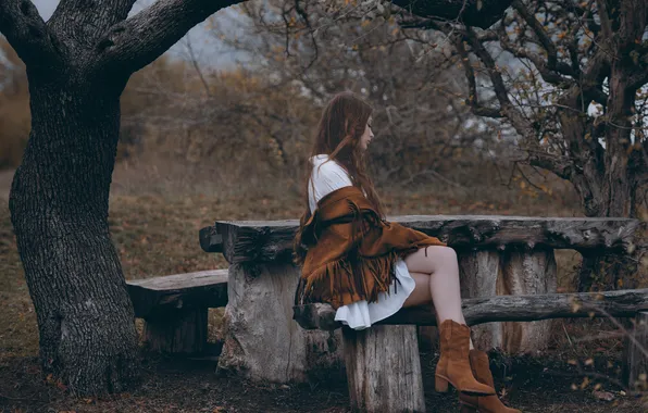 Park, autumn, model, natural, model girl, Вьюшкин Игорь, beautIful girl