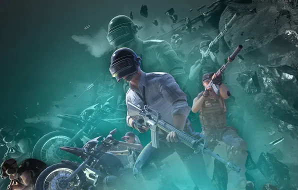 Оружие, солдаты, PlayerUnknown's Battlegrounds