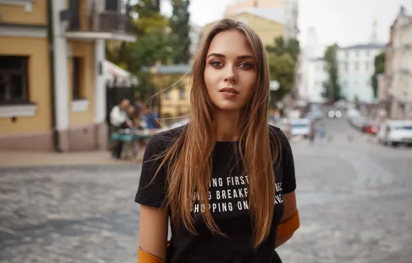 Картинка взгляд, девушка, лицо, портрет, длинные волосы