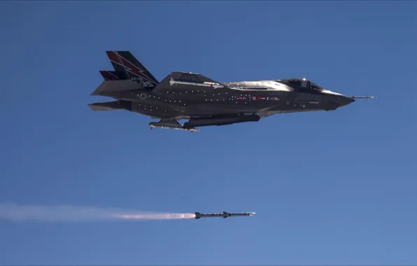 Air, weapons, fire, sky, F-35