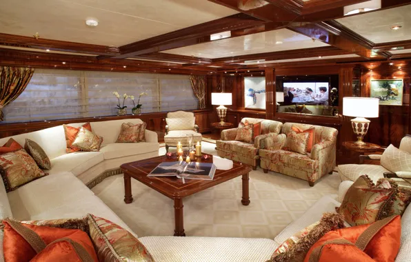 Дизайн, стиль, интерьер, яхта, салон, люкс, luxury motor yacht, EMELINA