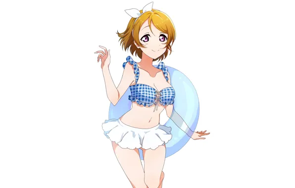 Girl, sexy, blouse, legs, boobs, anime, beautiful, short hair