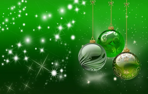Картинка шарики, лучи, праздник, узор, игрушки, блеск, шар, бантик