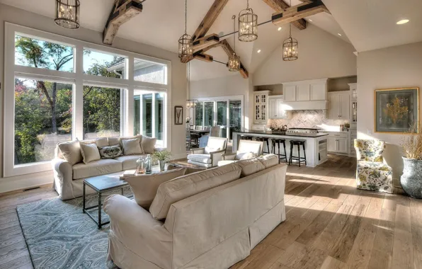 Дизайн, пространство, вилла, интерьер, кухня, гостиная, столовая, luxury villa