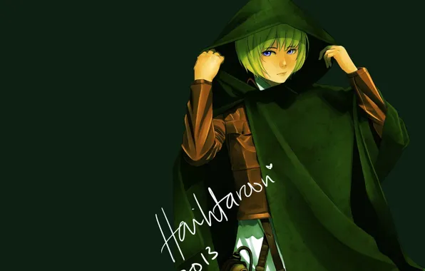 Фон, аниме, арт, парень, Атака титанов, Вторжение гигантов, Армин Арлерт, Shingeki no Kyoji