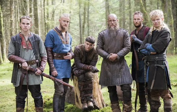 Картинка фон, Vikings, сыновья, Викинги, Travis Fimmel, Ragnar Lothbrok