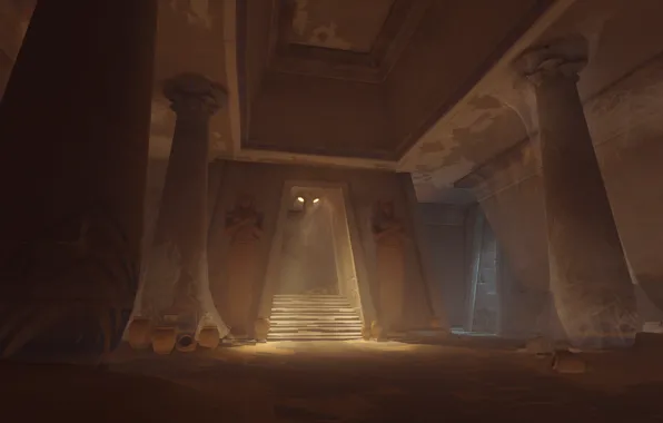 Статуи, кувшины, Overwatch