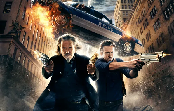 Картинка car, wallpaper, fire, gun, Ryan Reynolds, Fantasy, sky, Shooting