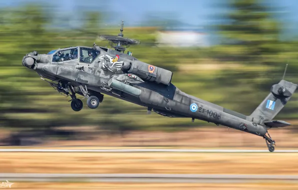 Скорость, Apache, AH-64 Apache, Шасси, Ударный вертолёт, Кокпит, HESJA Air-Art Photography, Boeing AH-64D Apach