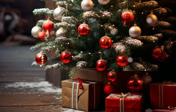 Украшения, шары, елка, Новый Год, Рождество, подарки, new year, happy