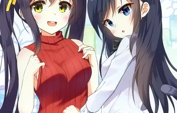 Girl, sexy, blouse, bodysuit, long hair, anime, beautiful, pretty