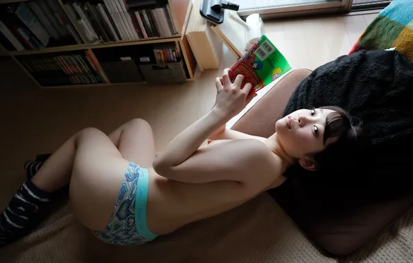 Beautiful, Asian, Model, Bed, Woman, Nude, Naked, Cute