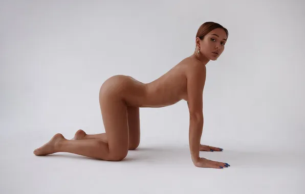 Попа, попка, голая, босиком, фигура, girl, ножки, ass
