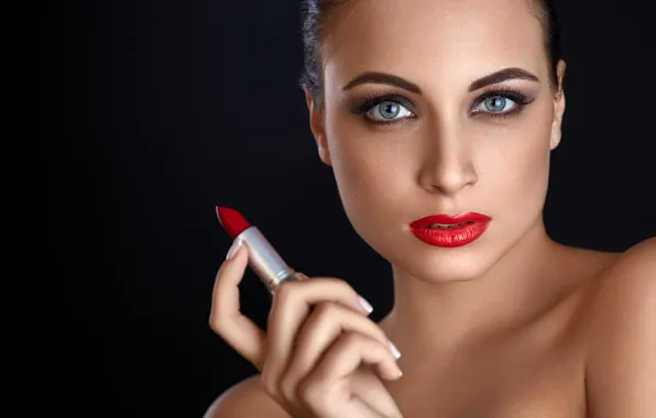 Картинка sexy, model, lipstick