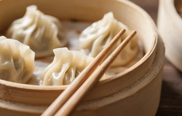 Картинка bamboo, dumplings, steamed, steamer