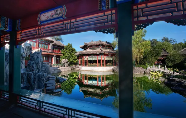 Картинка style, water, decoration, Oriental buildings