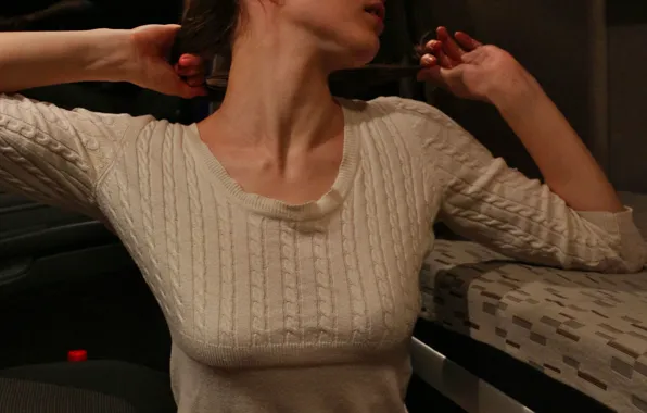 Blouse, woman, photo, young, art, model, hair, brunette