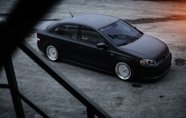 Volkswagen, polo, stance, bagged, пневма, ekaterinburg, airlift, полоседан