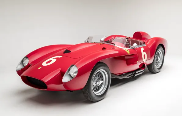 Ferrari, Classic, 1957, Scuderia Ferrari, 24 Hours of Le Mans, 24 часа Ле-Мана, Classic car, …