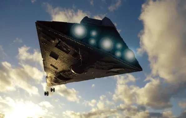 Небо, игрушка, Star Wars, Destroyer
