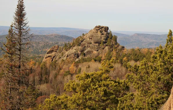 Картинка осень, камень, Столбы, Красноярск