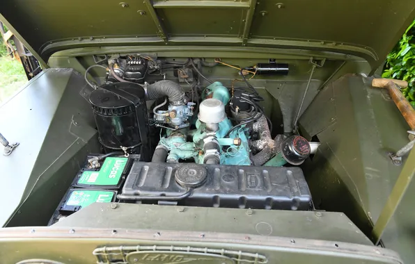 Land Rover, 1955, единственный экземпляр, под капотом, the only instance, Land Rover SAS series I