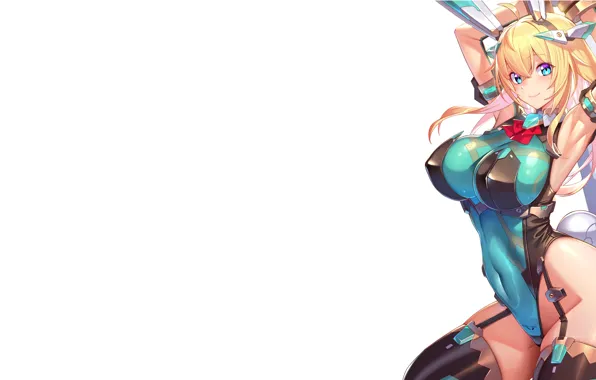 Girl, hot, sexy, nipples, boobs, anime, pretty, blonde